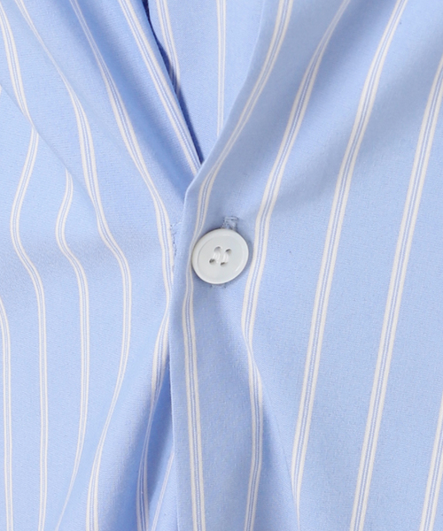 Spick & Span（スピックアンドスパン）の「《一部店舗+WEB限定》Glyph Stripe x Flower Print Shirt Dress（ワンピース・レディース・ホワイト・FREE）」の16枚目の写真