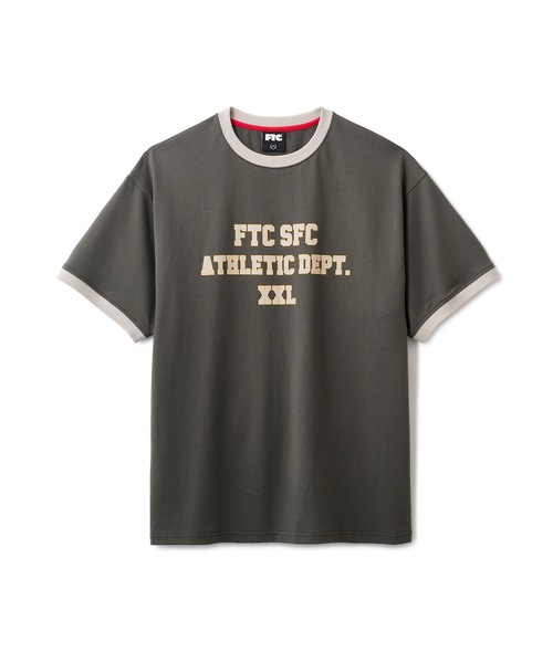 FTC（エフティーシー）の「ATHLETIC DEPT. RINGER TOP（Tシャツ/カットソー・メンズ・ブラック/ホワイト/ゴールド・LARGE/X-LARGE/MEDIUM）」の2枚目の写真