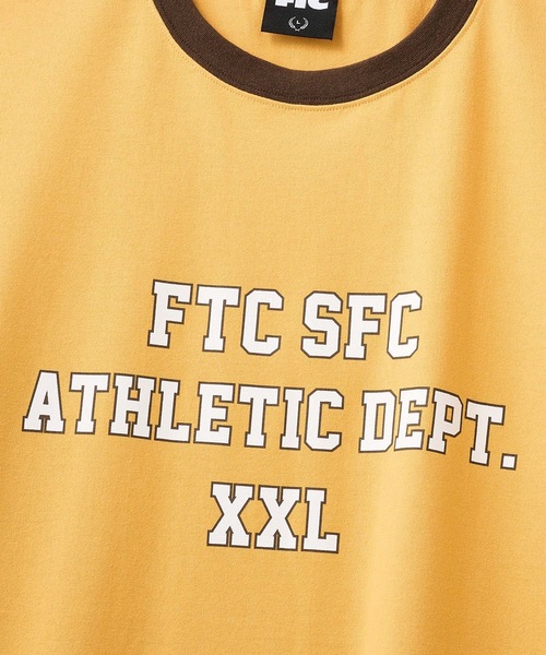 FTC（エフティーシー）の「ATHLETIC DEPT. RINGER TOP（Tシャツ/カットソー・メンズ・ブラック/ホワイト/ゴールド・LARGE/X-LARGE/MEDIUM）」の8枚目の写真
