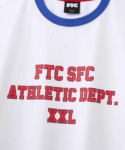 FTC（エフティーシー）の「ATHLETIC DEPT. RINGER TOP（Tシャツ/カットソー・メンズ・ブラック/ホワイト/ゴールド・LARGE/X-LARGE/MEDIUM）」の4枚目の写真