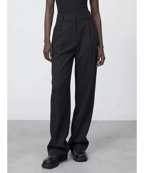 ACUD(アクド)の「Soft Flow Slacks _Black(スラックス・レディース・ブラック・SMALL/MEDIUM)」の1枚目の写真
