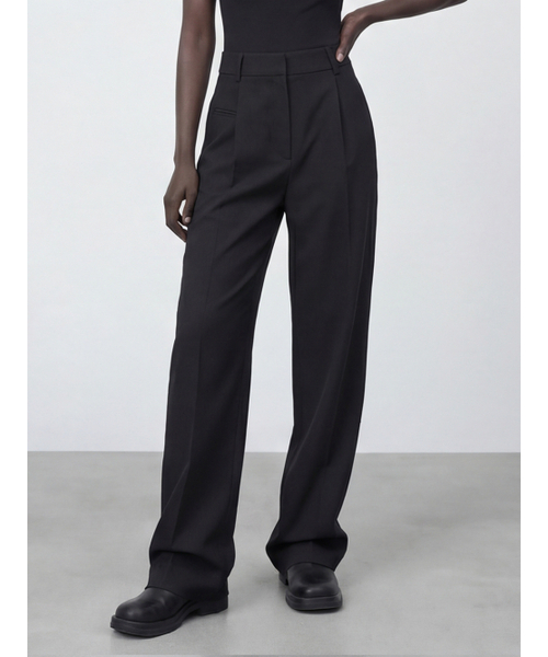 ACUD(アクド)の「Soft Flow Slacks _Black(スラックス・レディース・ブラック・SMALL/MEDIUM)」の2枚目の写真
