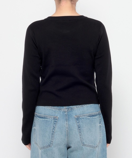 LOWRYS FARM（ローリーズファーム）の「ギャザーボタンカーディガンＬＳ 661682（カーディガン/ボレロ・レディース・イエロー/ブラック/アイボリー/グレー・FREE）」の21枚目の写真