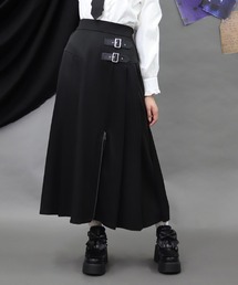 ファスナーデザインロングスカート