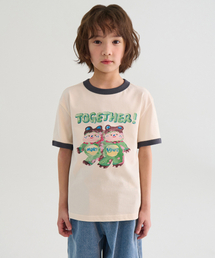 トゥゲザー リラックスドリンガーTシャツ [クリーム]