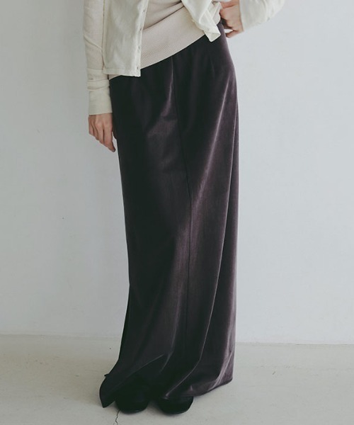 【先行予約限定 10%OFF】キュプラジャージロングスカート