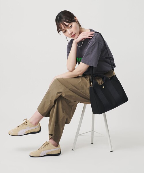 VIOLAd'ORO（ヴィオラドーロ）の「＜VIOLAd’ORO＞GINO スエードライク トートバッグ M（トートバッグ・レディース・ブラック/ネイビー/その他1/ベージュ/モカ・FREE）」の8枚目の写真