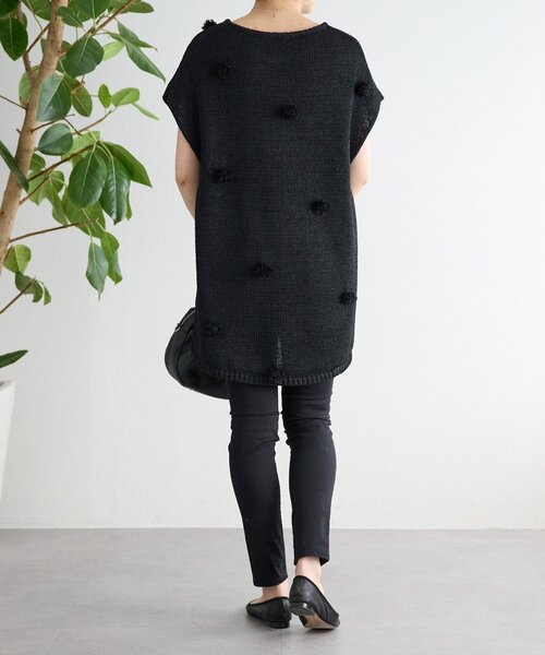 BEARDSLEY(ビアズリー)の「ポンポンフレンチニットプルオーバー(ニット/セーター・レディース・ホワイト/ブラック・FREE)」の19枚目の写真