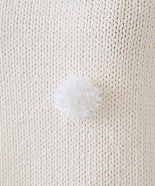 BEARDSLEY(ビアズリー)の「ポンポンフレンチニットプルオーバー(ニット/セーター・レディース・ホワイト/ブラック・FREE)」の3枚目の写真