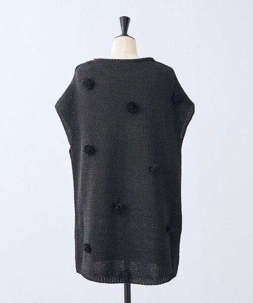 BEARDSLEY(ビアズリー)の「ポンポンフレンチニットプルオーバー(ニット/セーター・レディース・ホワイト/ブラック・FREE)」の5枚目の写真