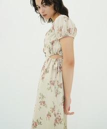 CLANE（クラネ）の「FLOWER PRINT FLARE ONEPIECE（ワンピース）」