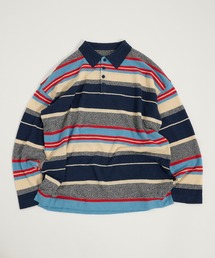 PILE MULTI STRIPED POLO SHIRT/パイルマルチボーダーポロシャツ