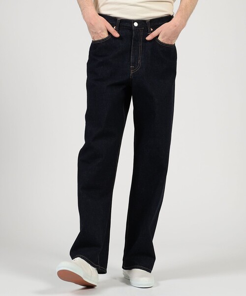 BEDWIN(ベドウィン)の「【別注】EDWIN WIDE STRAIGHT ONE WASHED デニムパンツ(デニムパンツ・メンズ・ネイビー・29/31/33)」の2枚目の写真