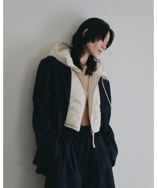 anuke(アンヌーク)の「Hooded Down Vest(その他アウター・レディース・ブラウン/アイボリー・FREE)」の10枚目の写真