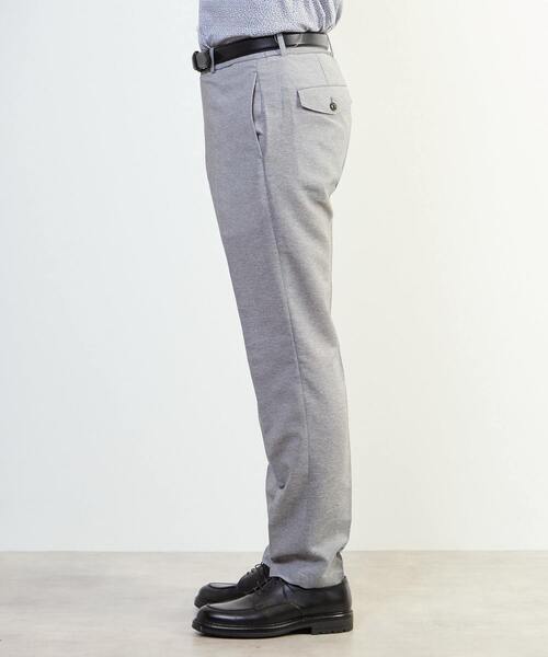 MEN'S MELROSE(メンズメルローズ)の「カラミストレッチコンフォートパンツ(セットアップ可)(スラックス・メンズ・ネイビー/ライトグレー・2/3/4/5)」の4枚目の写真