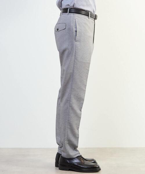 MEN'S MELROSE(メンズメルローズ)の「カラミストレッチコンフォートパンツ(セットアップ可)(スラックス・メンズ・ネイビー/ライトグレー・2/3/4/5)」の6枚目の写真