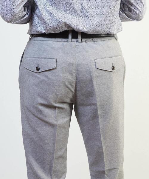 MEN'S MELROSE(メンズメルローズ)の「カラミストレッチコンフォートパンツ(セットアップ可)(スラックス・メンズ・ネイビー/ライトグレー・2/3/4/5)」の9枚目の写真