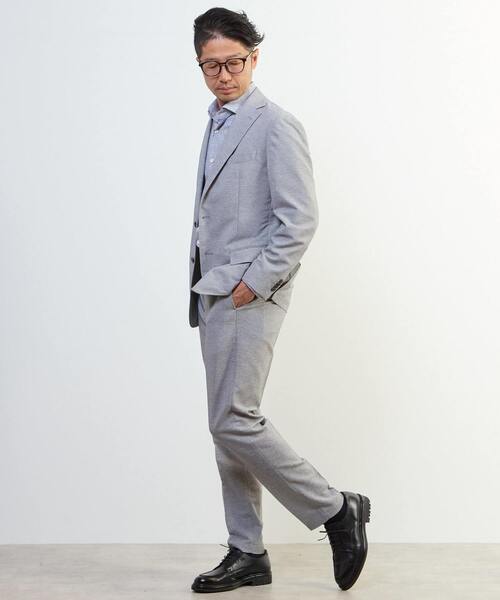 MEN'S MELROSE(メンズメルローズ)の「カラミストレッチコンフォートパンツ(セットアップ可)(スラックス・メンズ・ネイビー/ライトグレー・2/3/4/5)」の18枚目の写真