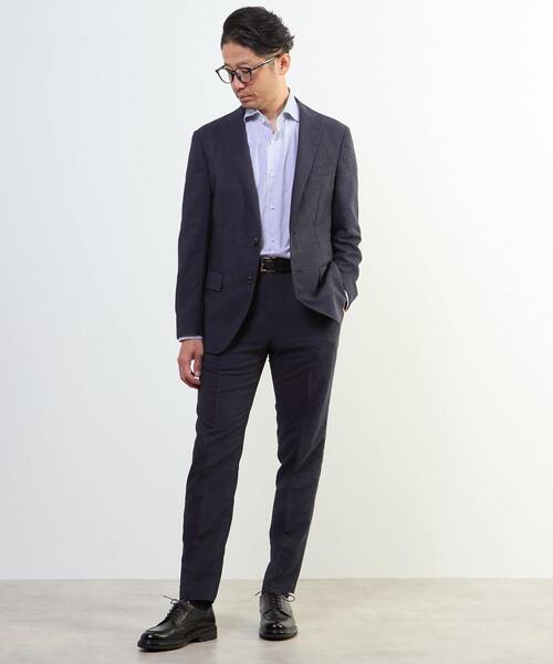 MEN'S MELROSE(メンズメルローズ)の「カラミストレッチコンフォートパンツ(セットアップ可)(スラックス・メンズ・ネイビー/ライトグレー・2/3/4/5)」の22枚目の写真