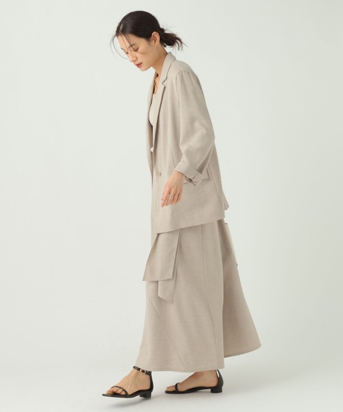 Elura(エルーラ)の「麻調ツイルジャケット/656580(テーラードジャケット・レディース・グレー/ベージュ・MEDIUM/SMALL)」の18枚目の写真