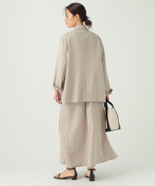 Elura(エルーラ)の「麻調ツイルジャケット/656580(テーラードジャケット・レディース・グレー/ベージュ・MEDIUM/SMALL)」の19枚目の写真