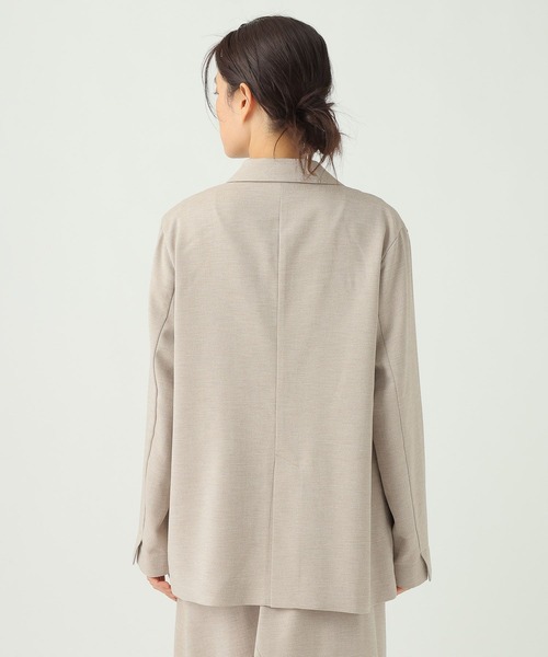 Elura(エルーラ)の「麻調ツイルジャケット/656580(テーラードジャケット・レディース・グレー/ベージュ・MEDIUM/SMALL)」の22枚目の写真