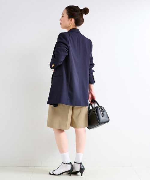 B.C STOCK（ベーセーストック）の「ウォッシャブル  / ハーフパンツ（チノパンツ・レディース・ベージュ/ブラック・FREE）」の11枚目の写真