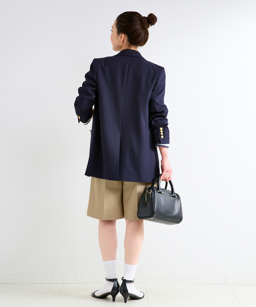 B.C STOCK（ベーセーストック）の「ウォッシャブル  / ハーフパンツ（チノパンツ・レディース・ベージュ/ブラック・FREE）」の12枚目の写真