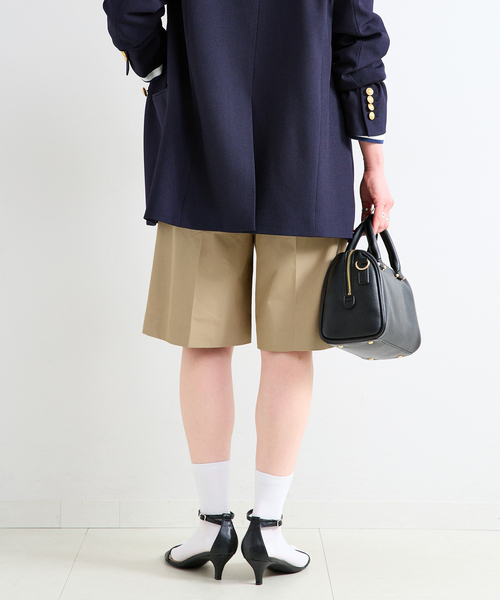 B.C STOCK（ベーセーストック）の「ウォッシャブル  / ハーフパンツ（チノパンツ・レディース・ベージュ/ブラック・FREE）」の15枚目の写真