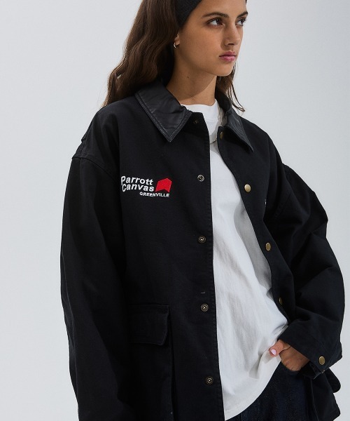 PARROTT CANVAS(パロットキャンバス)の「PCCoverAll(カバーオール・レディース・ブラック・FREE)」の1枚目の写真