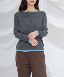 Dita Muaj. | ヘンリーネックレイヤードロンT(Tシャツ/カットソー)