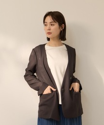 ketty（ケティ）の「グリッディメッシュノーカラージャケット（ノーカラージャケット）」