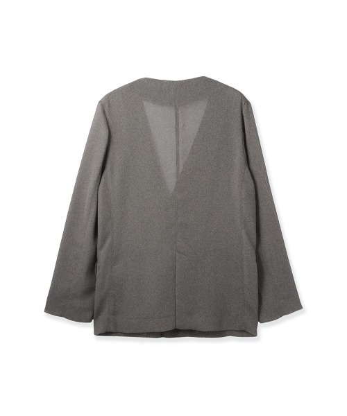 ketty(ケティ)の「グリッディメッシュノーカラージャケット(ノーカラージャケット・レディース・ライトグレー/ブラック/ブラウン・M)」の15枚目の写真
