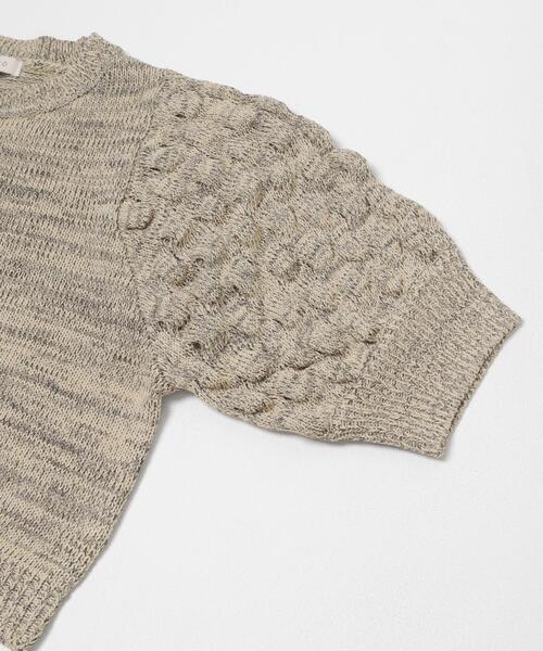 LAATO（ラート）の「lantern sleeve knit（ニット/セーター・レディース・その他1/ダークグレー/オフホワイト・FREE）」の13枚目の写真