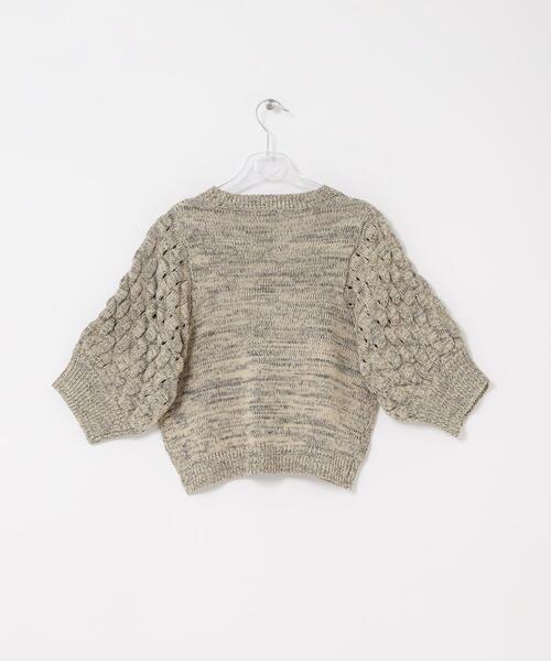 LAATO（ラート）の「lantern sleeve knit（ニット/セーター・レディース・その他1/ダークグレー/オフホワイト・FREE）」の14枚目の写真