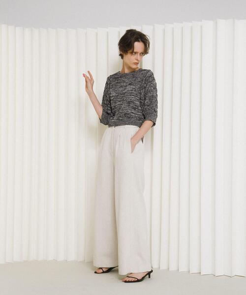 LAATO（ラート）の「lantern sleeve knit（ニット/セーター・レディース・その他1/ダークグレー/オフホワイト・FREE）」の20枚目の写真