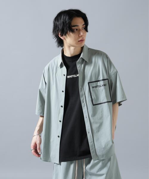 WHITELAND(ホワイトランド)の「【WEB&DEPOT限定】WHITELAND/ホワイトランド/LOGO P-TECK S/S SHIRTS(シャツ/ブラウス・メンズ・グレー/ブラック・L/M/S)」の15枚目の写真
