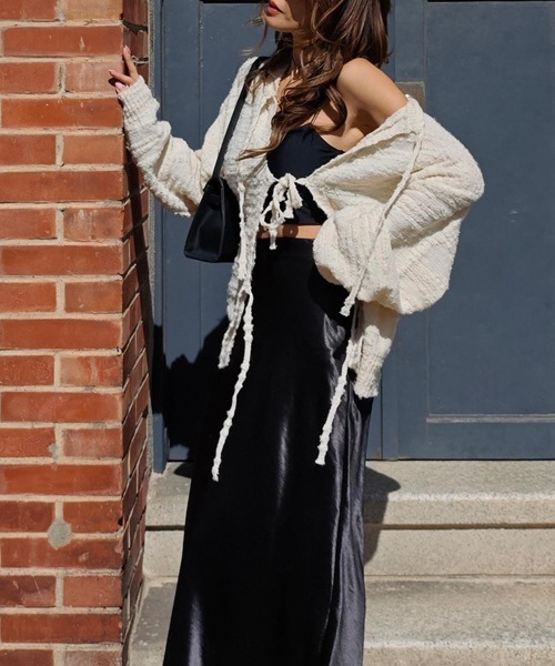 esutoreja（エストレジャ）の「2wayリボンニット（ニット/セーター・レディース・アイボリー・FREE）」の2枚目の写真