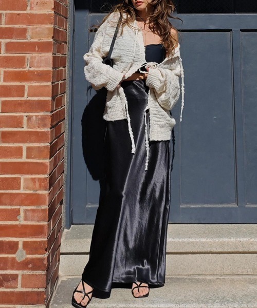 esutoreja（エストレジャ）の「2wayリボンニット（ニット/セーター・レディース・アイボリー・FREE）」の4枚目の写真