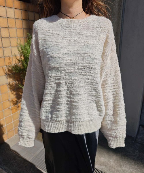 esutoreja（エストレジャ）の「2wayリボンニット（ニット/セーター・レディース・アイボリー・FREE）」の12枚目の写真