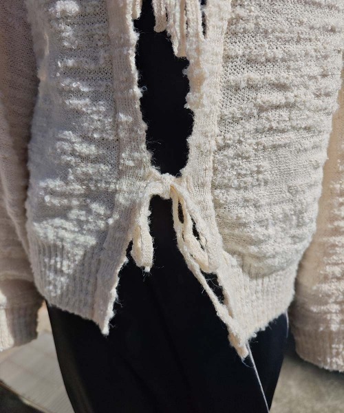 esutoreja（エストレジャ）の「2wayリボンニット（ニット/セーター・レディース・アイボリー・FREE）」の15枚目の写真