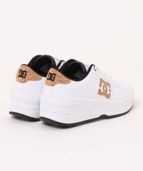 DC SHOES(ディーシーシューズ)の「DC SHOES ディーシーシューズ WS DC BALMY レディーススニーカー 厚底(ウィメンズDCバルミー) DW262603 WCR ホワイト/コルク(スニーカー・レディース・ホワイト系その他・23.0cm/23.5cm/24.0cm/24.5cm/25.0cm)」の2枚目の写真