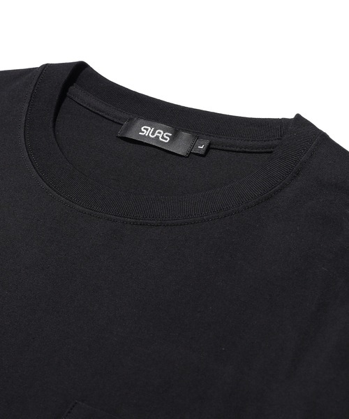 SILAS（サイラス）の「LABELED POCKET S/S TEE（Tシャツ/カットソー・メンズ・アッシュ/ブラック/ホワイト/ネイビー・M/L/XL）」の6枚目の写真