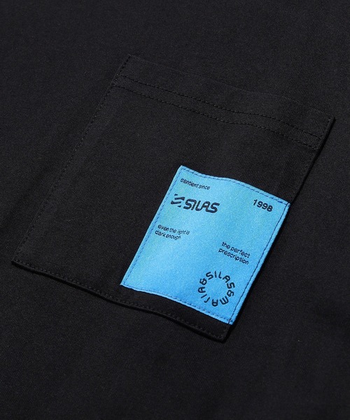 SILAS（サイラス）の「LABELED POCKET S/S TEE（Tシャツ/カットソー・メンズ・アッシュ/ブラック/ホワイト/ネイビー・M/L/XL）」の7枚目の写真