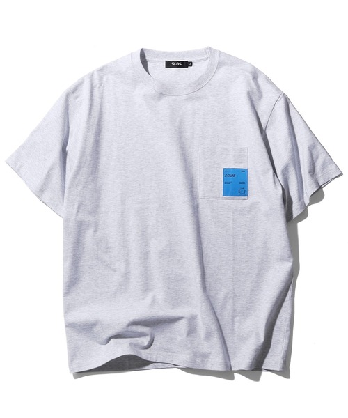 SILAS（サイラス）の「LABELED POCKET S/S TEE（Tシャツ/カットソー・メンズ・アッシュ/ブラック/ホワイト/ネイビー・M/L/XL）」の11枚目の写真