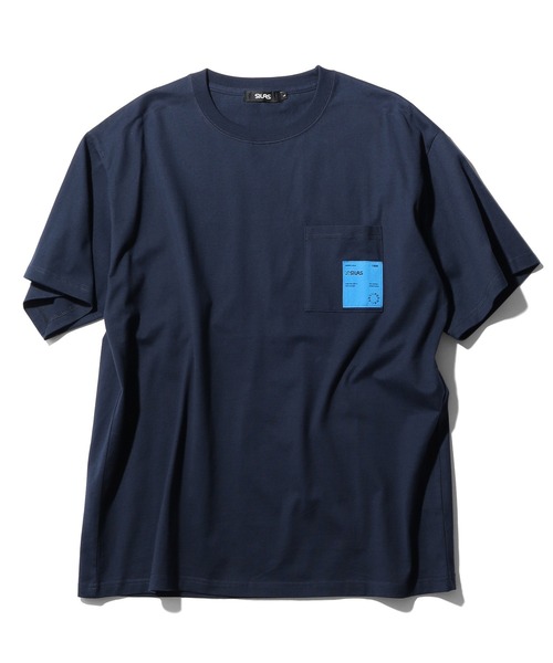 SILAS（サイラス）の「LABELED POCKET S/S TEE（Tシャツ/カットソー・メンズ・アッシュ/ブラック/ホワイト/ネイビー・M/L/XL）」の12枚目の写真
