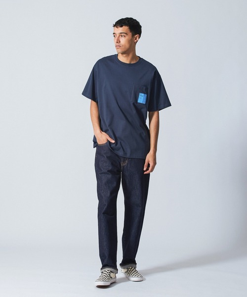 SILAS（サイラス）の「LABELED POCKET S/S TEE（Tシャツ/カットソー・メンズ・アッシュ/ブラック/ホワイト/ネイビー・M/L/XL）」の15枚目の写真