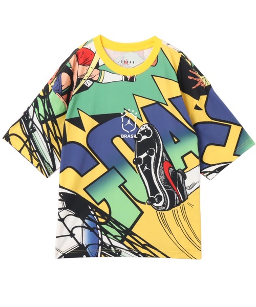 JORDAN BRAND(ジョーダンブランド)の「JORDAN BRAND M J ESS BOXY SS GX CREW P6 / ジョーダン ブランド ジョーダン ESS BOXY GX ショートスリーブ クルー P6 / NIKE【SP】(Tシャツ/カットソー・メンズ・イエロー・S/M/L/XL/XXL)」の1枚目の写真