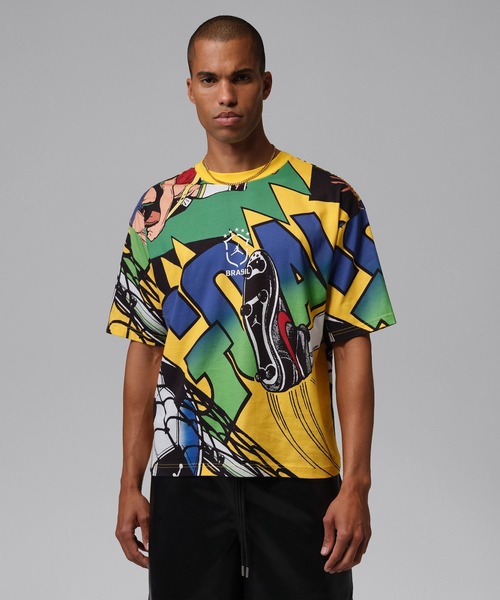 JORDAN BRAND(ジョーダンブランド)の「JORDAN BRAND M J ESS BOXY SS GX CREW P6 / ジョーダン ブランド ジョーダン ESS BOXY GX ショートスリーブ クルー P6 / NIKE【SP】(Tシャツ/カットソー・メンズ・イエロー・S/M/L/XL/XXL)」の2枚目の写真