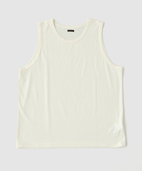 Ets.MATERIAUX(マテリオ)の「ETS.MATERIAUX(マテリオ) wool tank top(タンクトップ・メンズ・チャコールグレー/ホワイト/ブラック・MEDIUM/LARGE)」の1枚目の写真